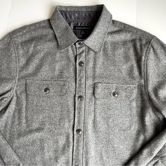 Banana Republic Italian Melton Shirt Jacket - Picture 4 of 10